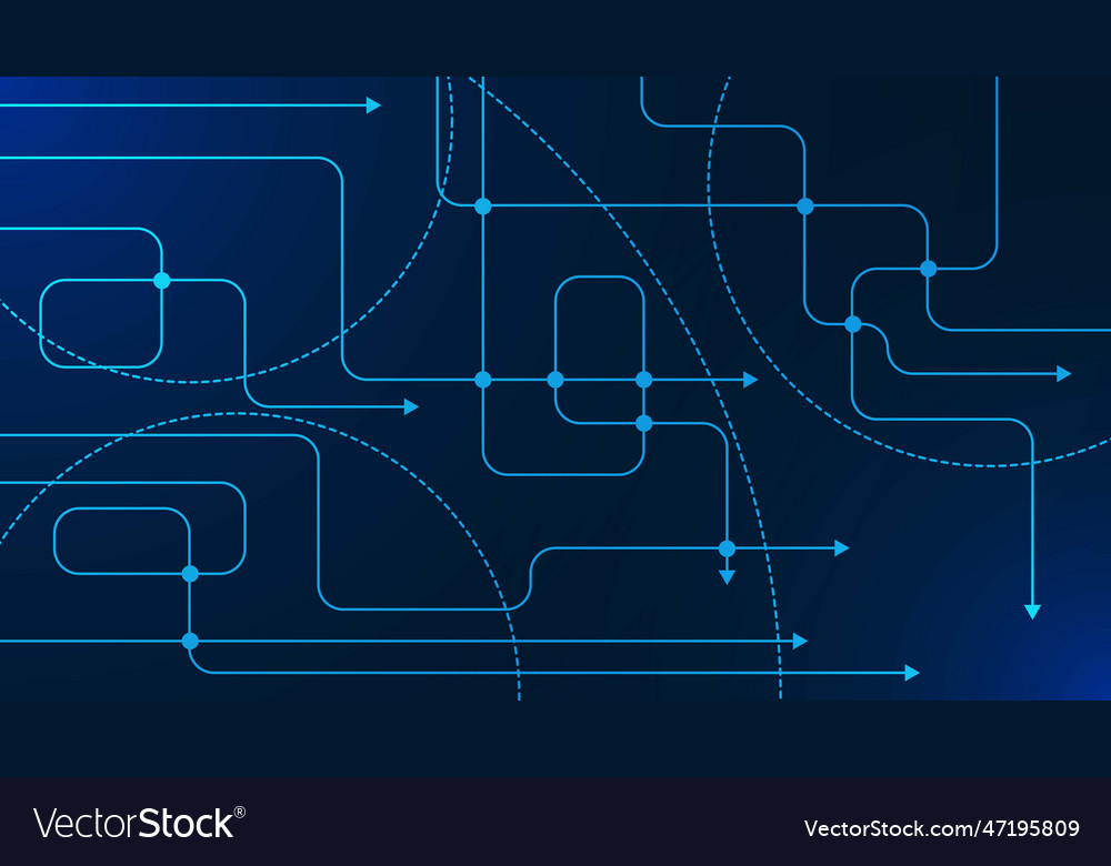Abstract lines and circle background