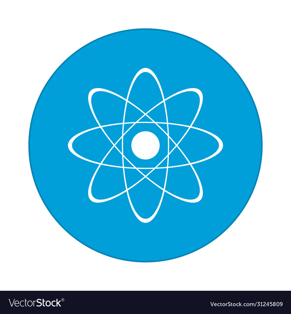 Atomic flat round icon