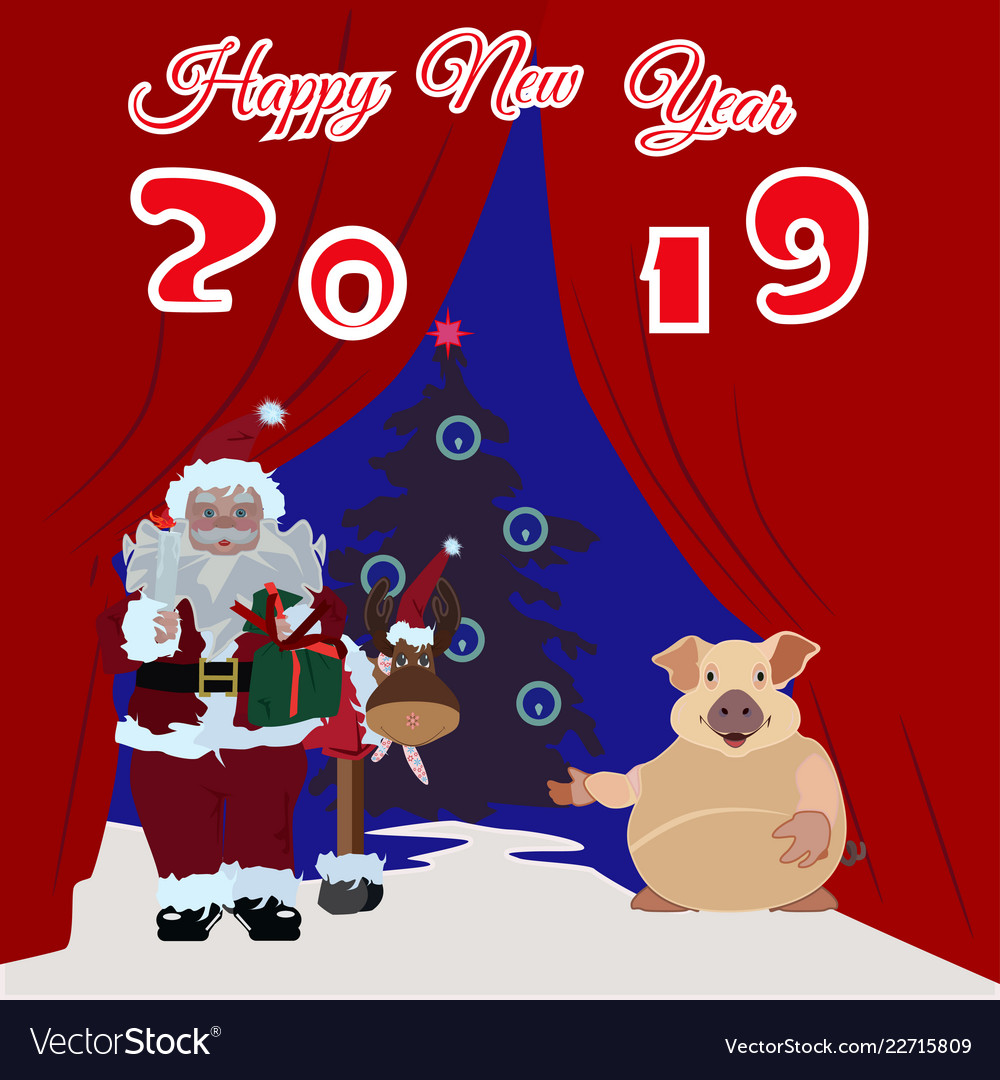 Chinese new year poster greeting card with earth vector image Chinese new year poster greeting card with earth