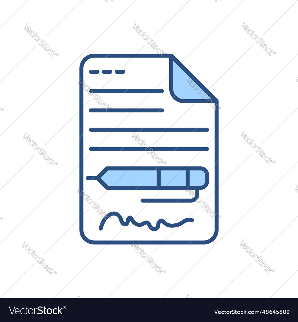 Contract related icon