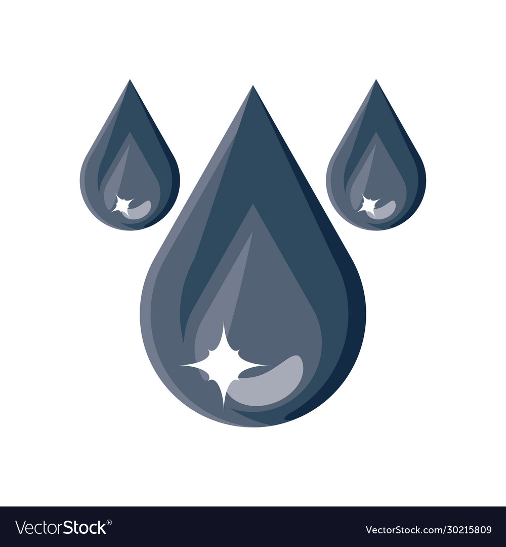 Öltropfen auf weißem Hintergrund vector image Öltropfen auf weißem Hintergrund