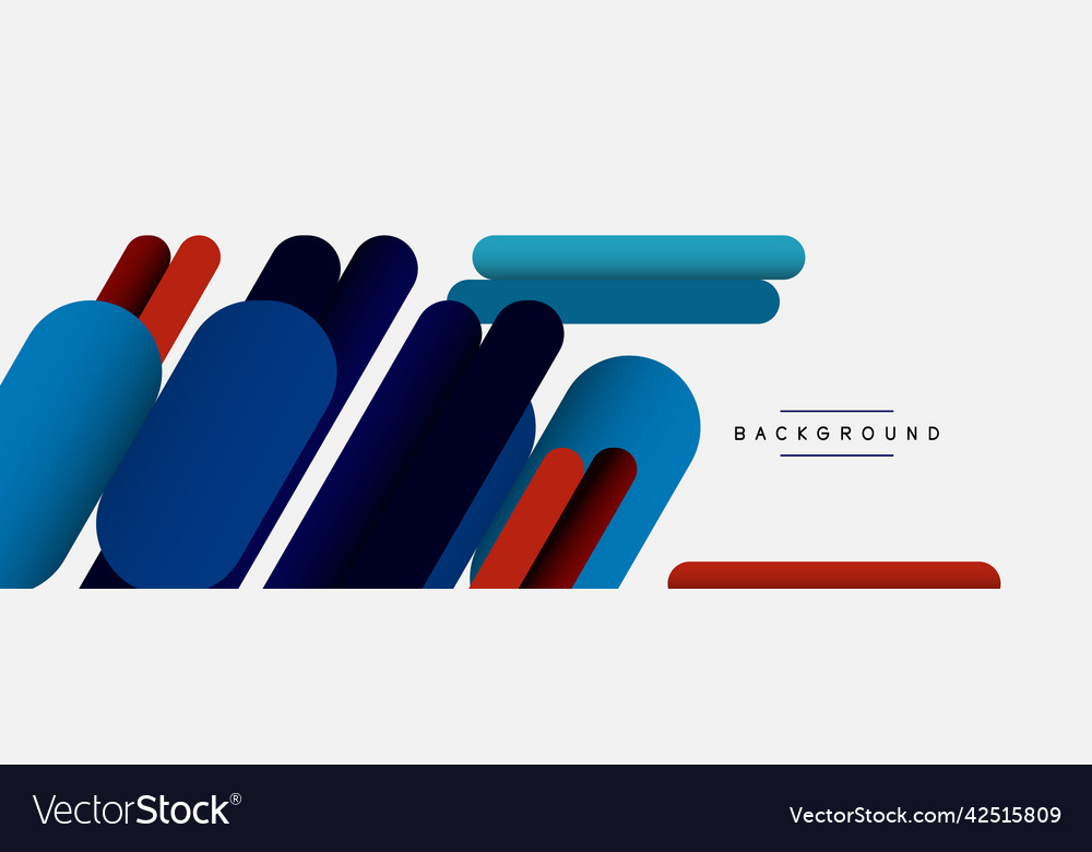 Overlapping round shapes and lines background vector image Overlapping round shapes and lines background