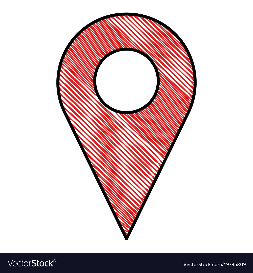 Pin pointer isolated icon