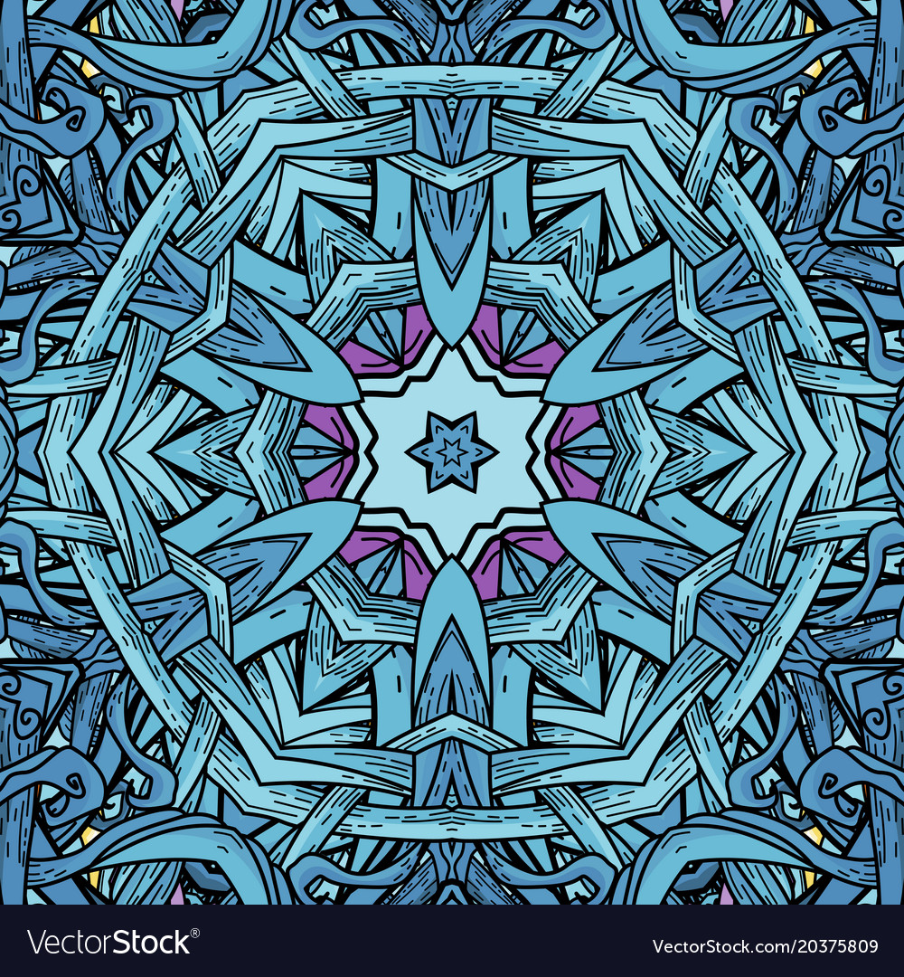Seamless pattern in mandala style