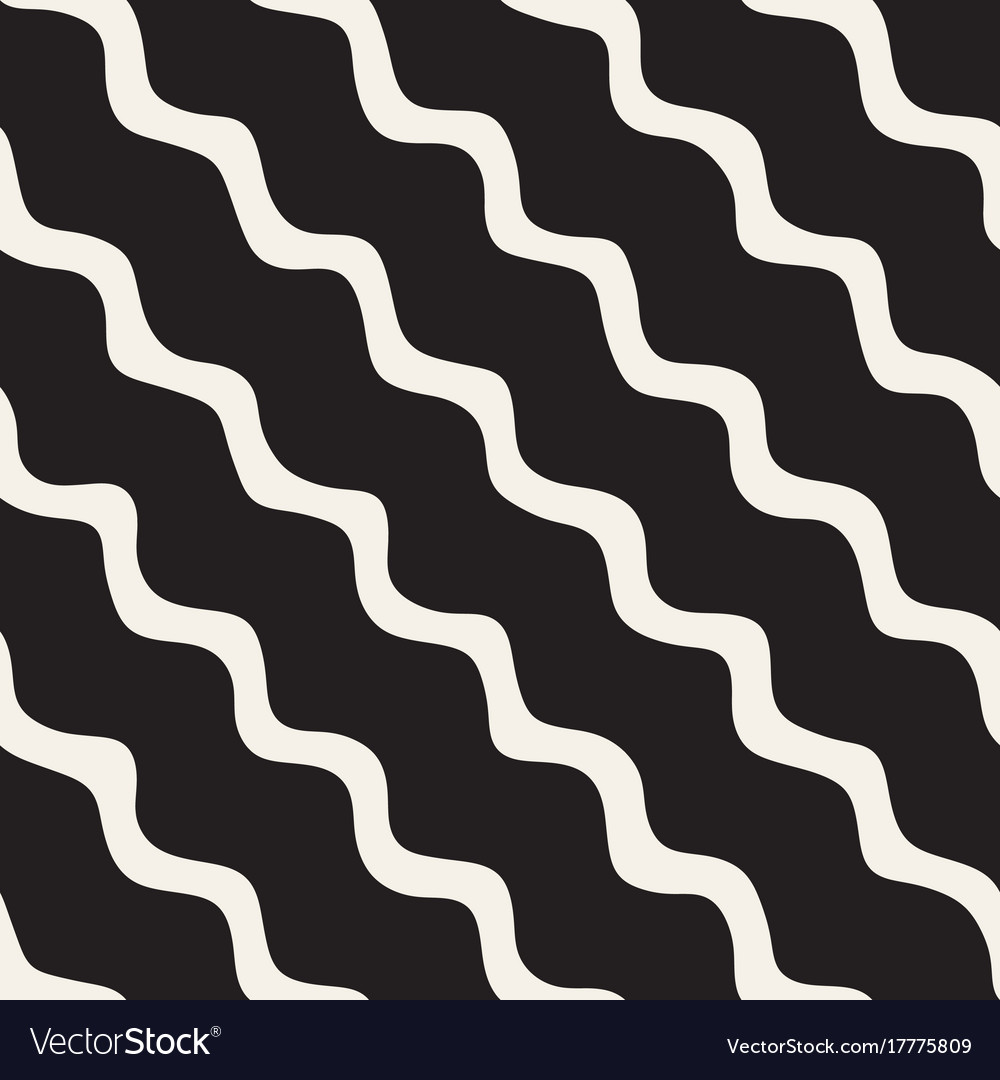 Seamless pattern with hand drawn waves abstract