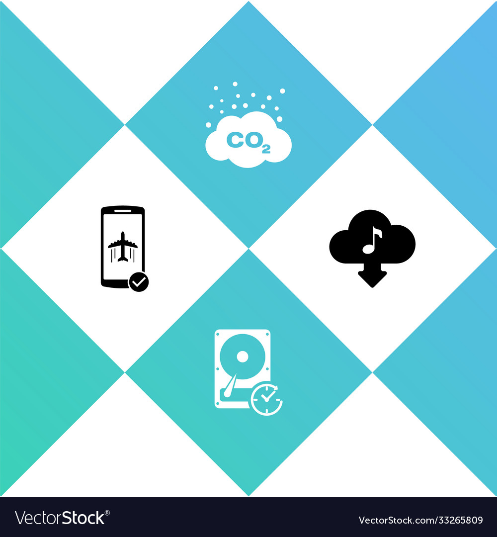 Set flight mode in mobile hard disk drive vector image Set flight mode in mobile hard disk drive