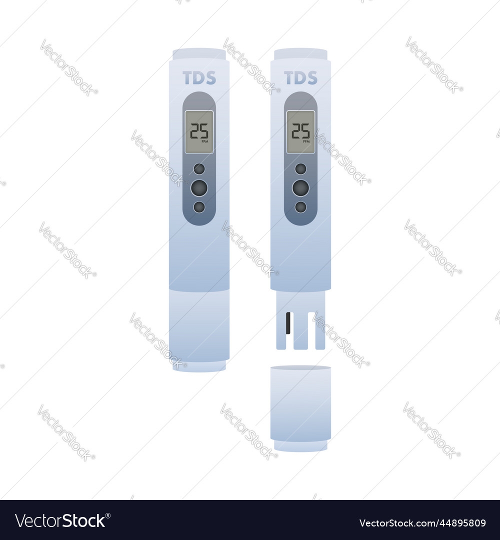 Tds - total dissolved solids testing your water vector image Tds - total dissolved solids testing your water