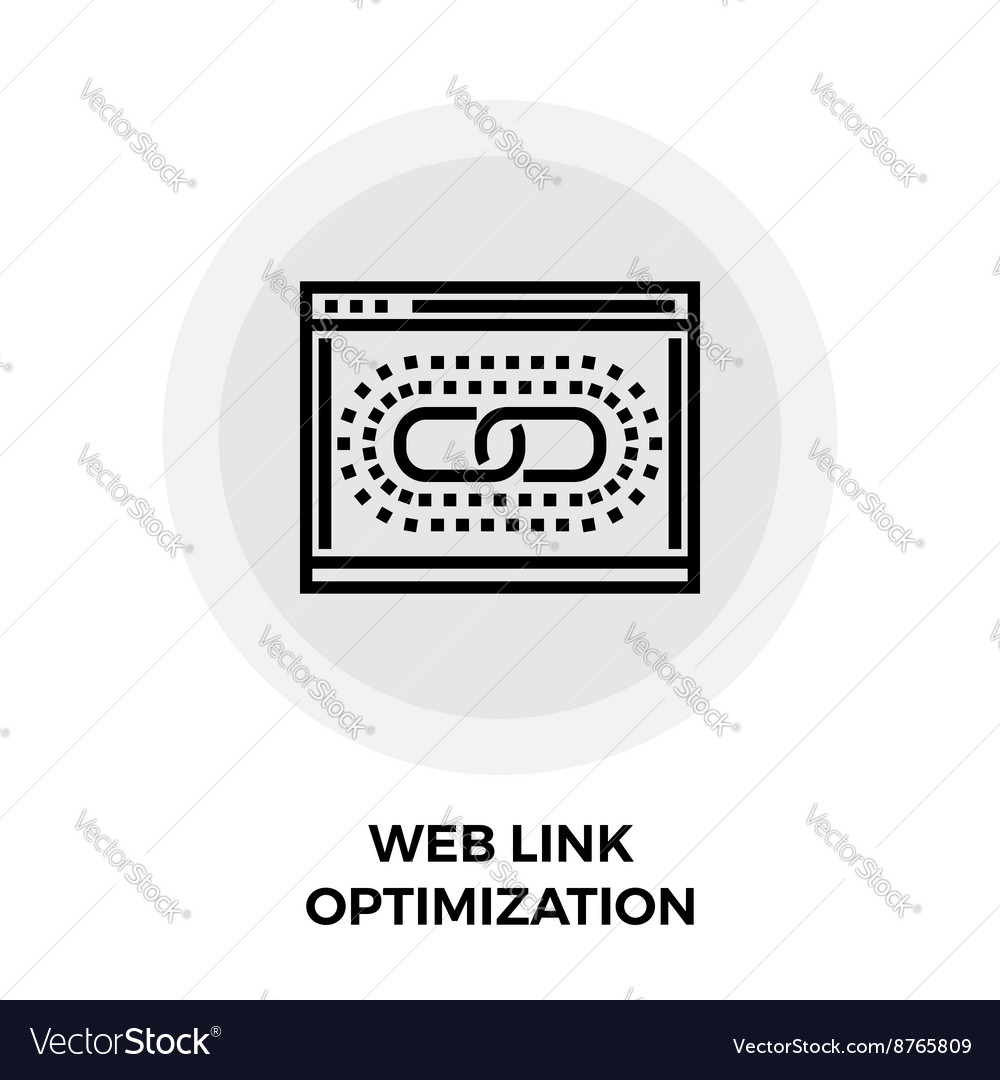 Web link optimization line icon