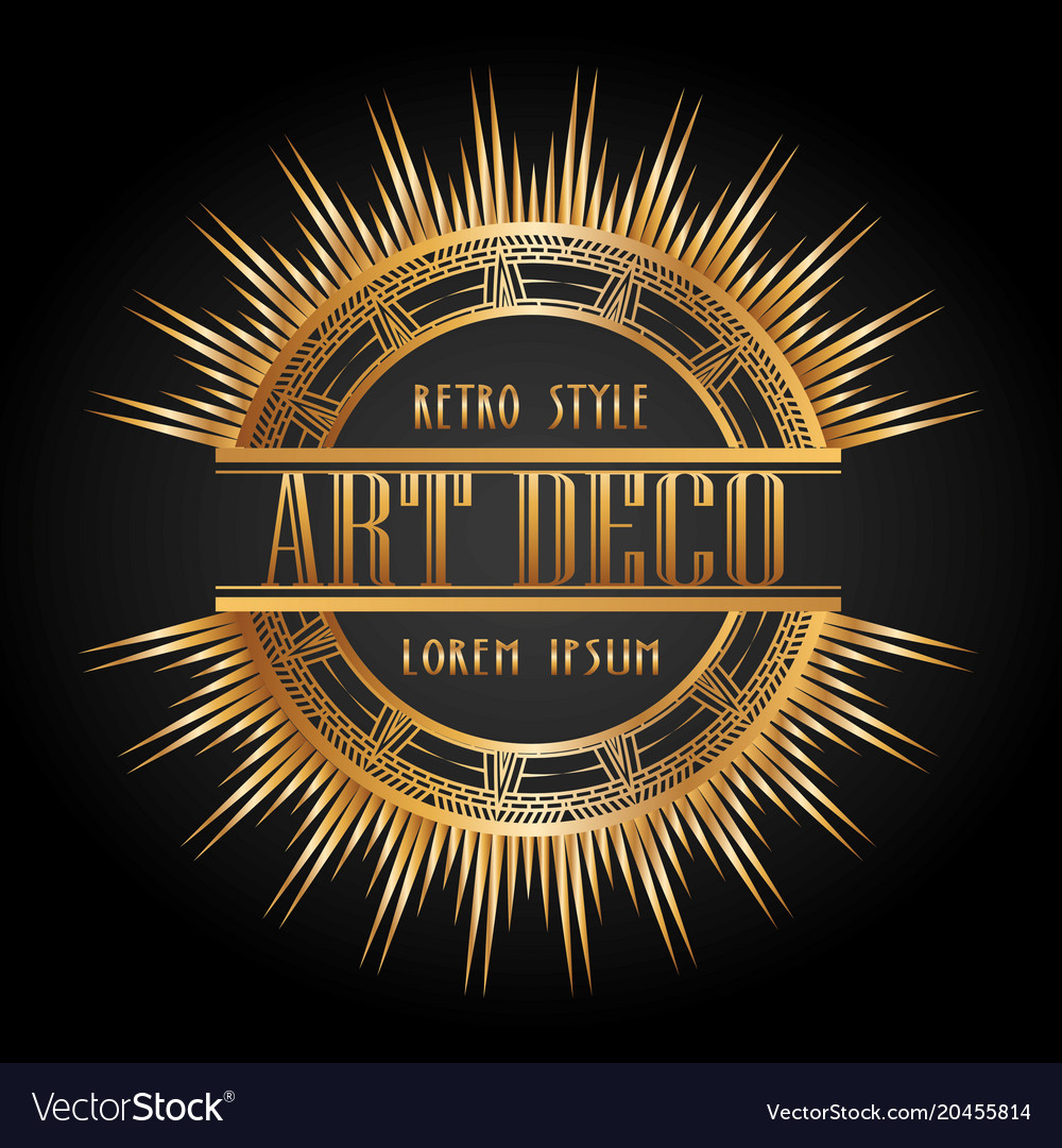 Art deco element gatsby design