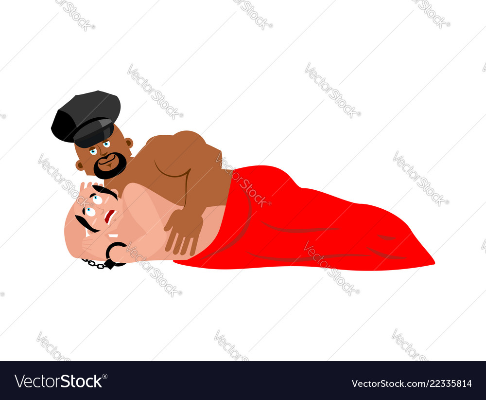 Broke straight boy fear mans phobia Royalty Free Vector