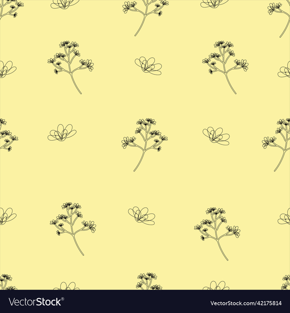Modern spring seamless pattern with flower vector image Modern spring seamless pattern with flower