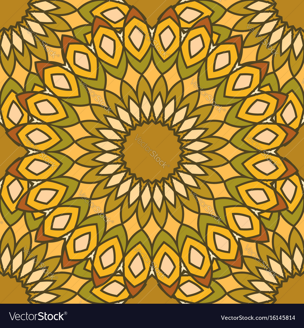 Seamless pattern design mandala round elements