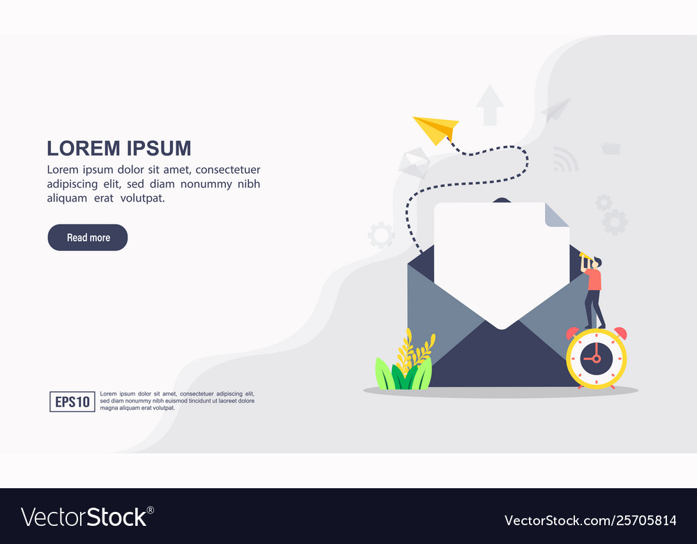 Send message and notification sign vector image Send message and notification sign