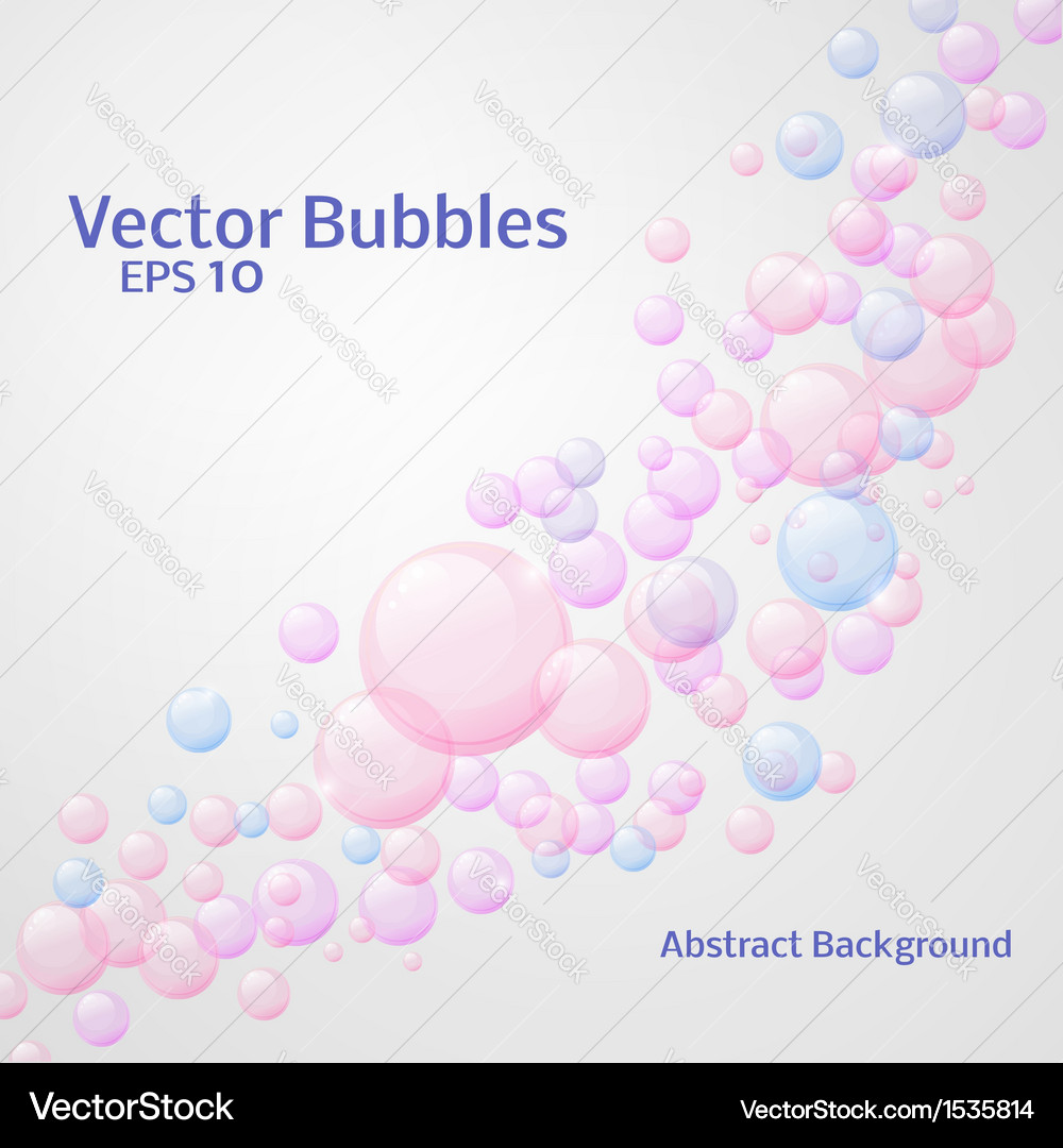 Soap bubbles Royalty Free Vector Image - VectorStock