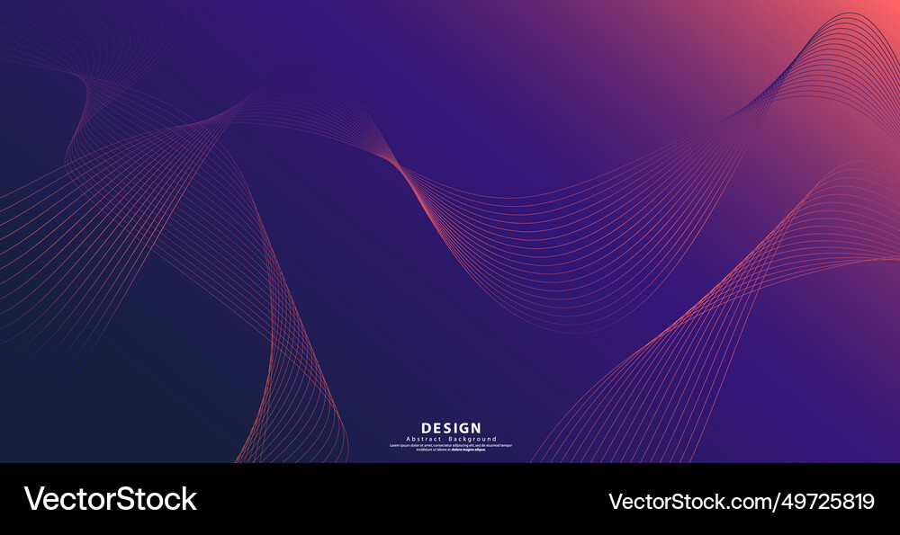 Abstract technology backgrounds by wave lines Vector Image
