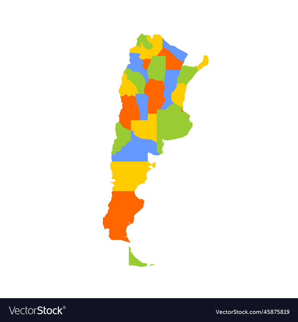 Argentina political map of administrative Vector Image