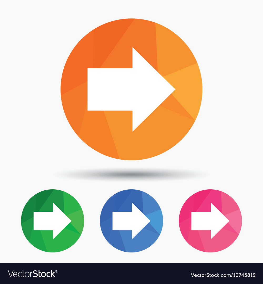 Arrow sign icon next button navigation symbol