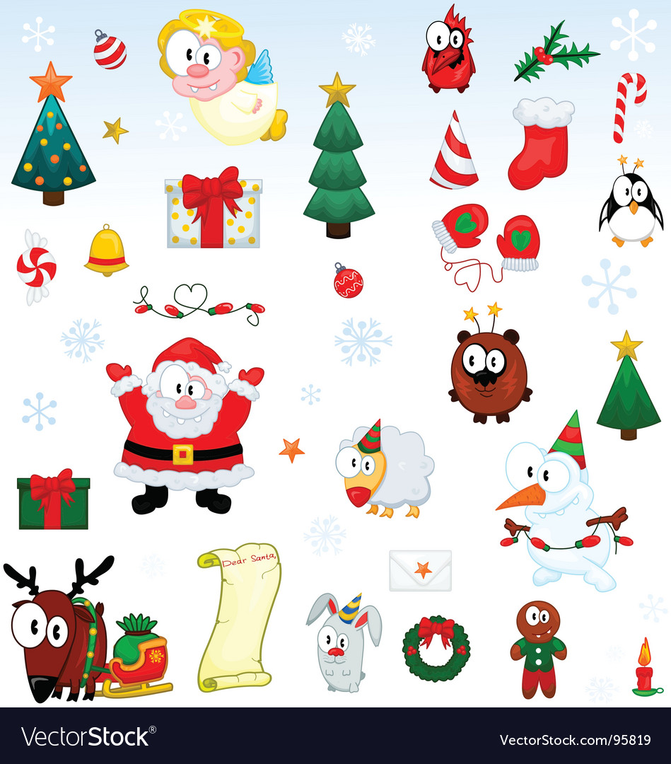 Christmas Cartoon Symbols