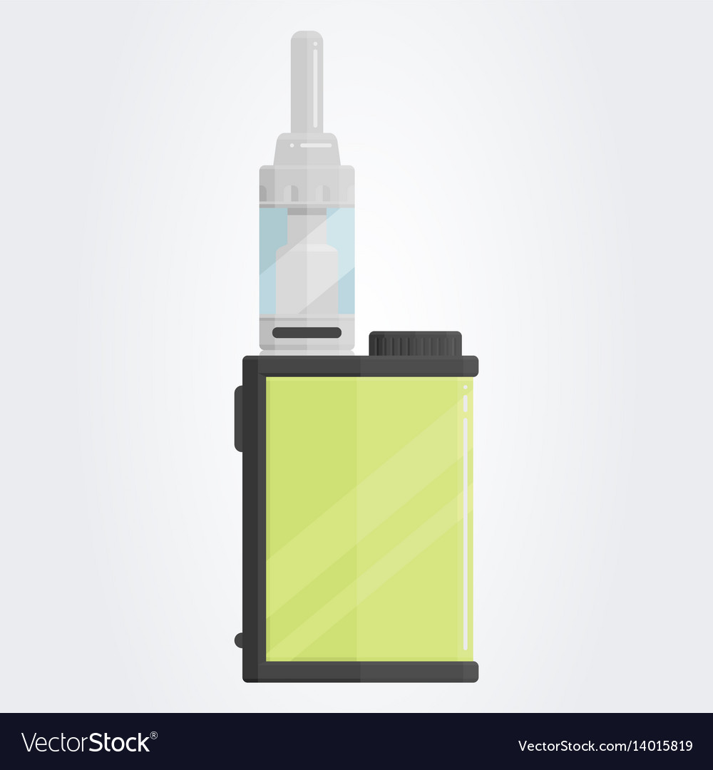 Colored flat vaping device part of big set