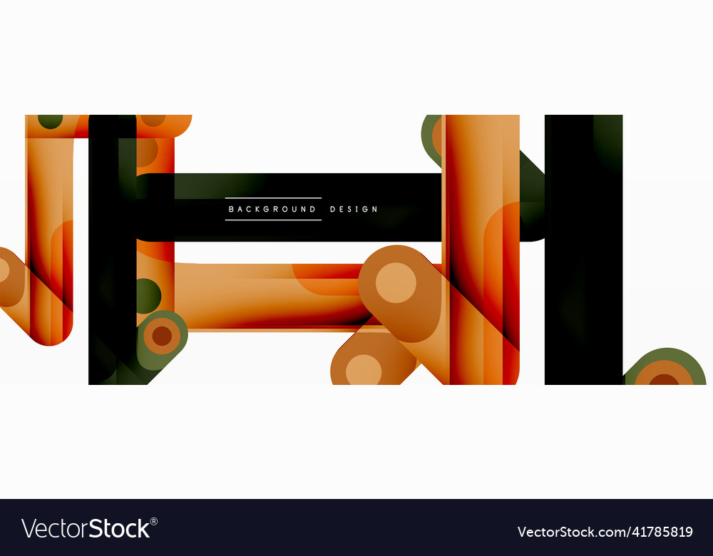 Colorful dynamic stripe composition lines vector image Colorful dynamic stripe composition lines