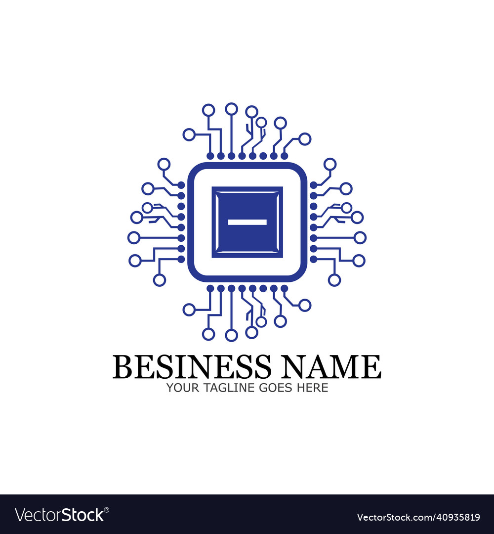Cpu processor line icon for websites and mobile