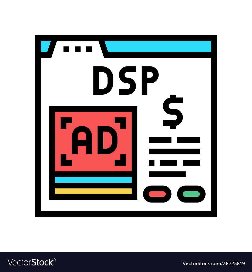 Digital signal processor color icon vector image Digital signal processor color icon