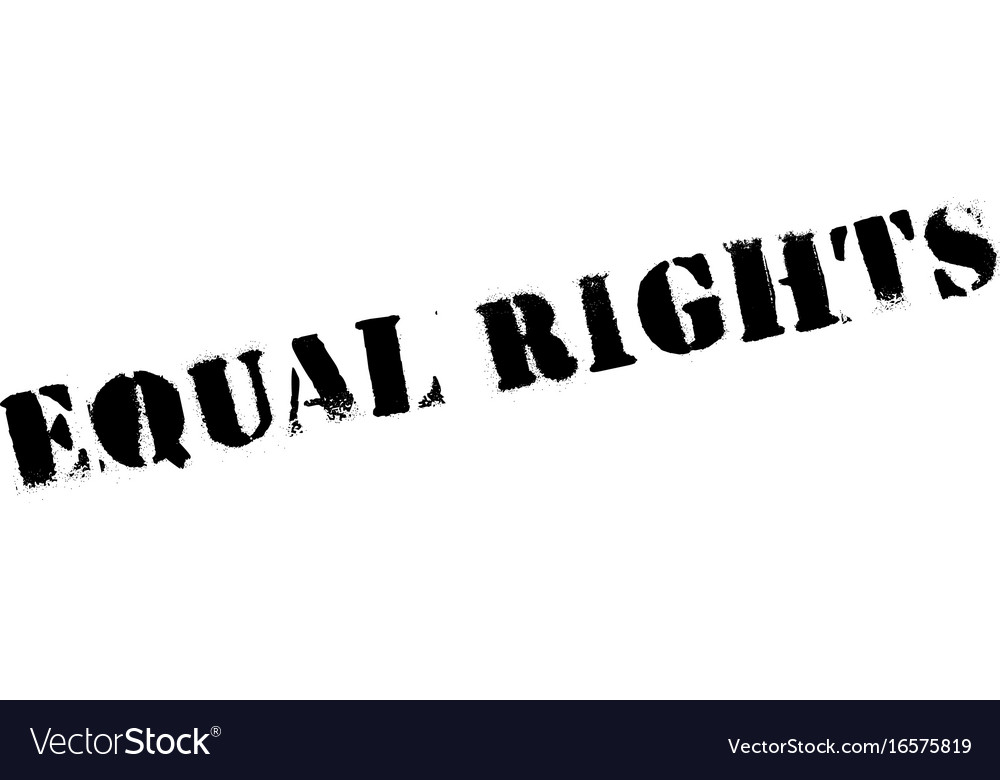 Equal rights rubber stamp Royalty Free Vector Image