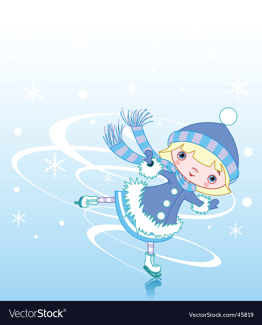 Ice girl Royalty Free Vector Image - VectorStock