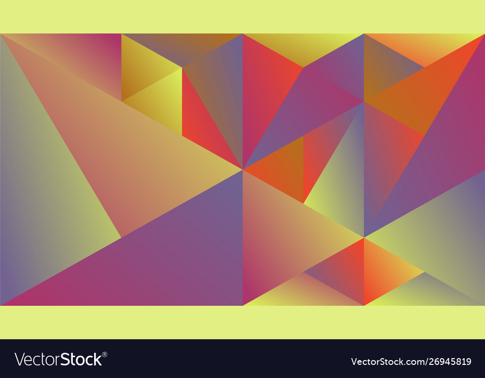 Polygonal geometric abstract gradient triangle