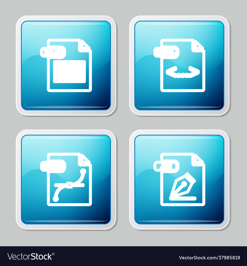 Set line xls file document xml svg and ai icon