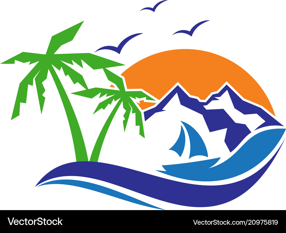 Summer view Royalty Free Vector Image - VectorStock
