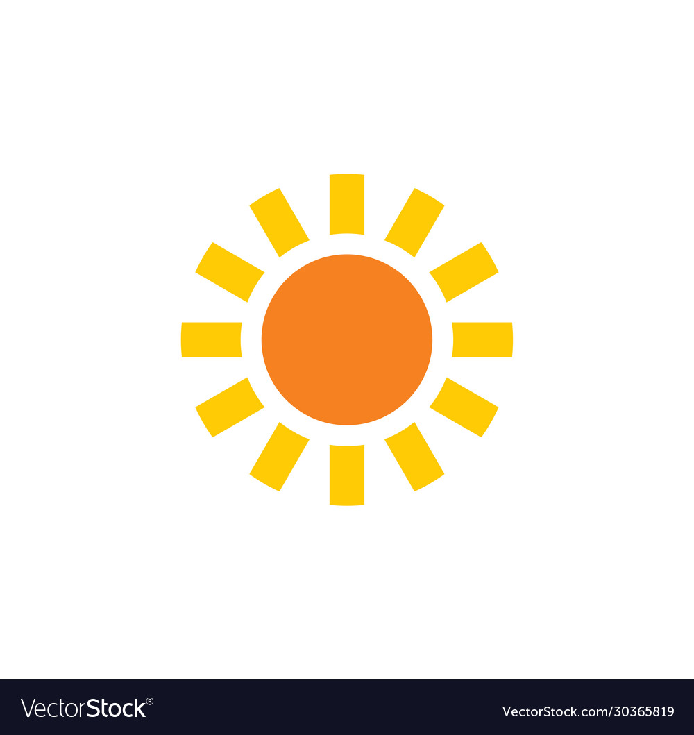 Sun related icon on background for graphic and web vector image Sun related icon on background for graphic and web
