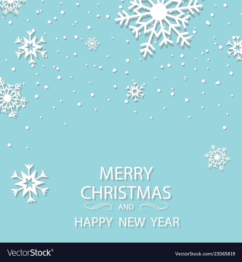 Winter white background christmas made Royalty Free Vector