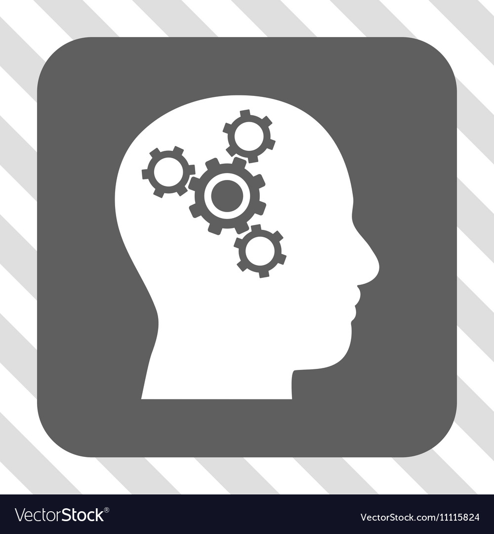 Brain mechanics rounded square button