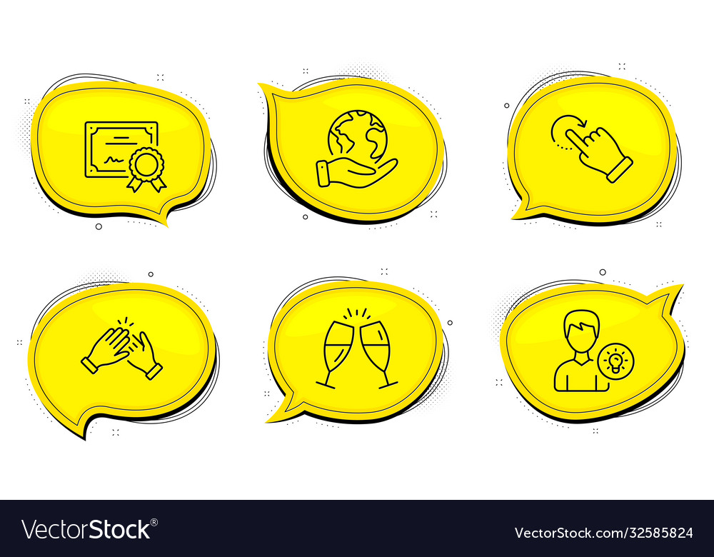 Clapping hands person idea and rotation gesture