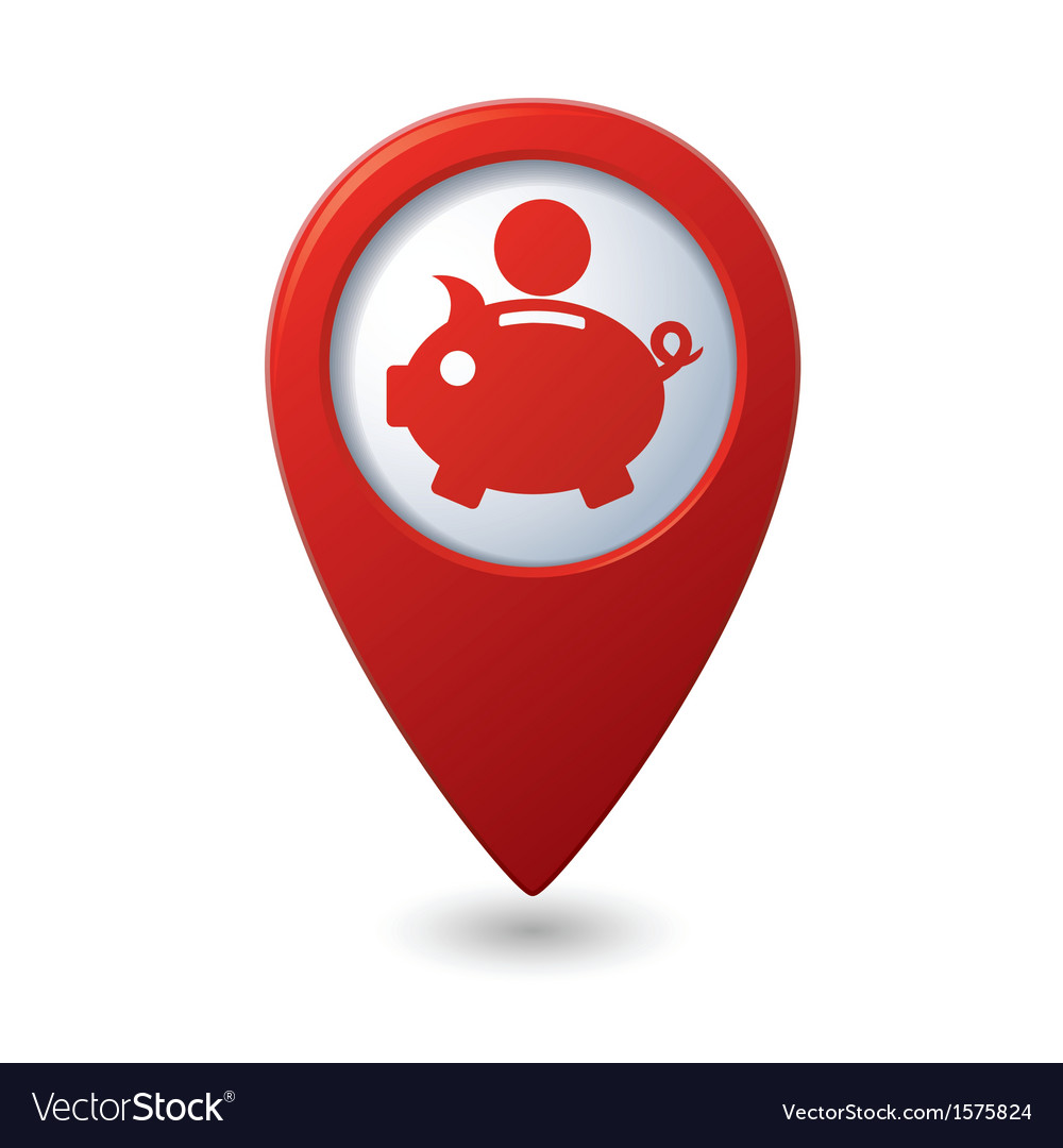 Copypig icon red map pointer