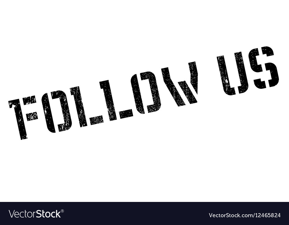 Follow us stamp