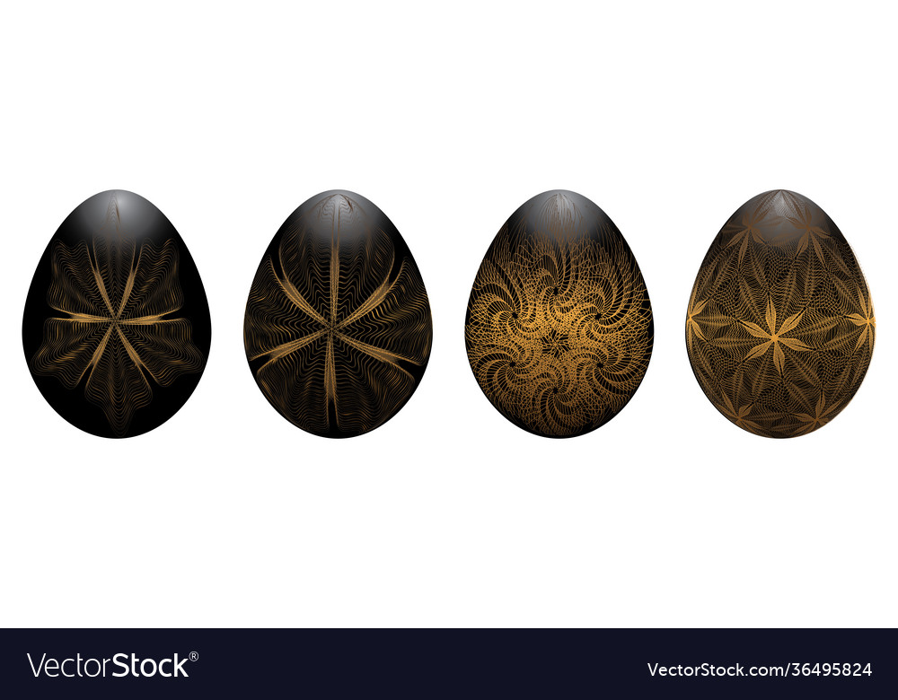 Isolated Easter Egg On A White Background Set Vector Image Isolated Easter Egg On A White Background Set Vector Image