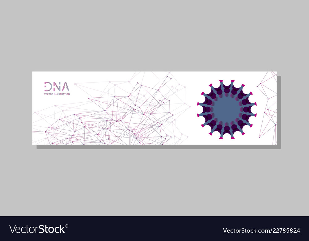 Molecular structure with connected lines and dots vector image Molecular structure with connected lines and dots
