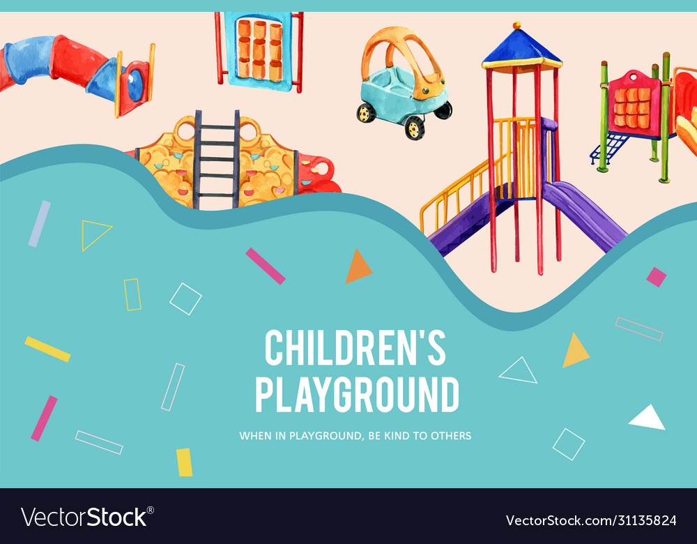 Playground frame design with jungle gym slide