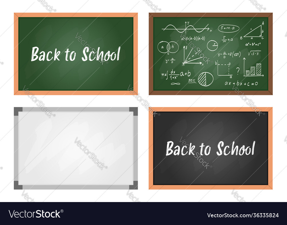 School blackboard vector image School blackboard