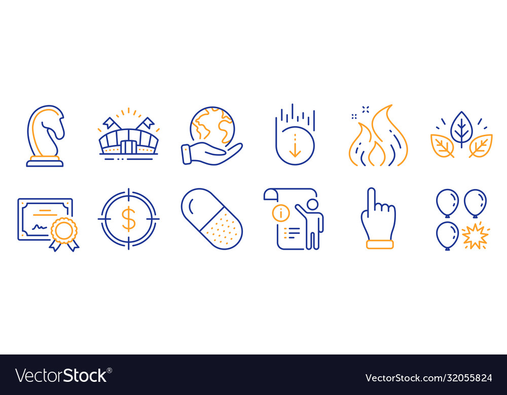 Setzen Sie Geschäftssymbole wie Marketingstrategie vector image Setzen Sie Geschäftssymbole wie Marketingstrategie
