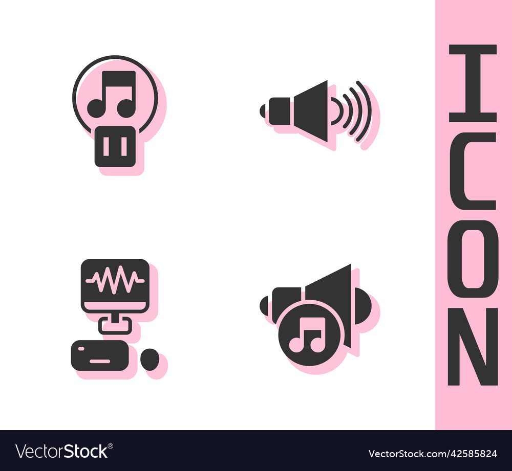 Set speaker volume pause button music recording