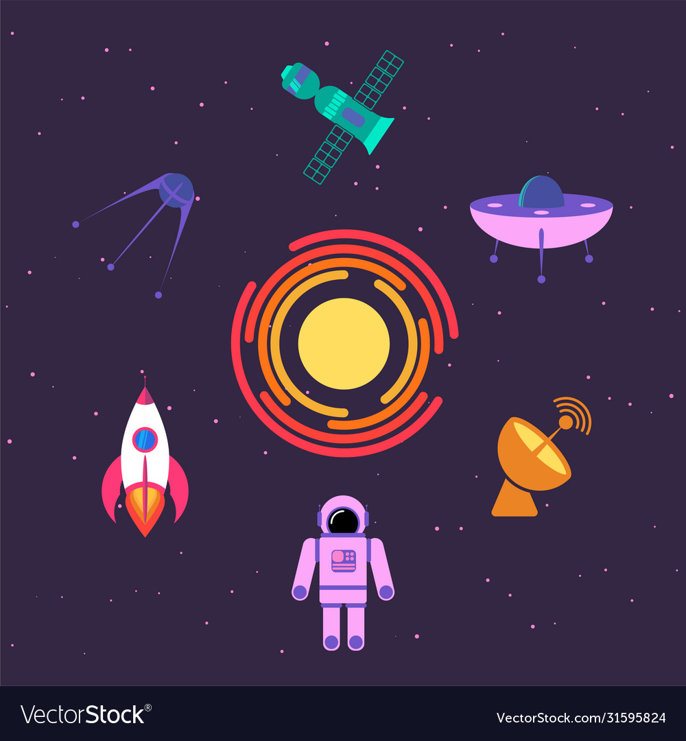 Spacecraft Royalty Free Vector Image - VectorStock