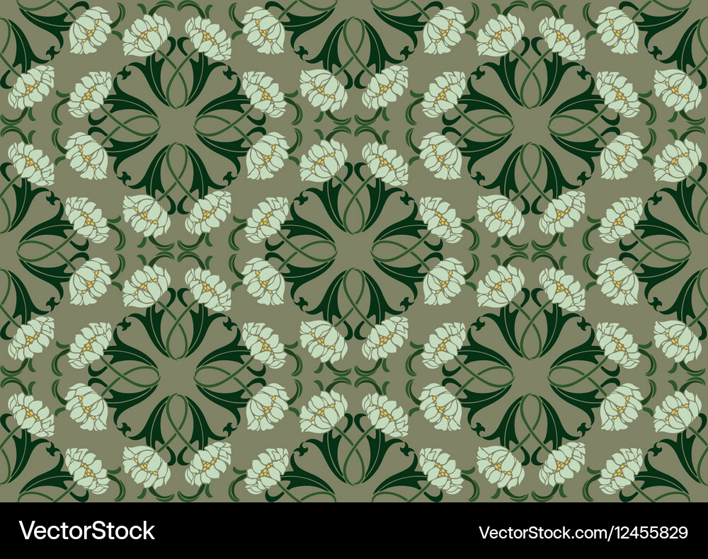 Abstract chamomile flowers pattern Royalty Free Vector Image