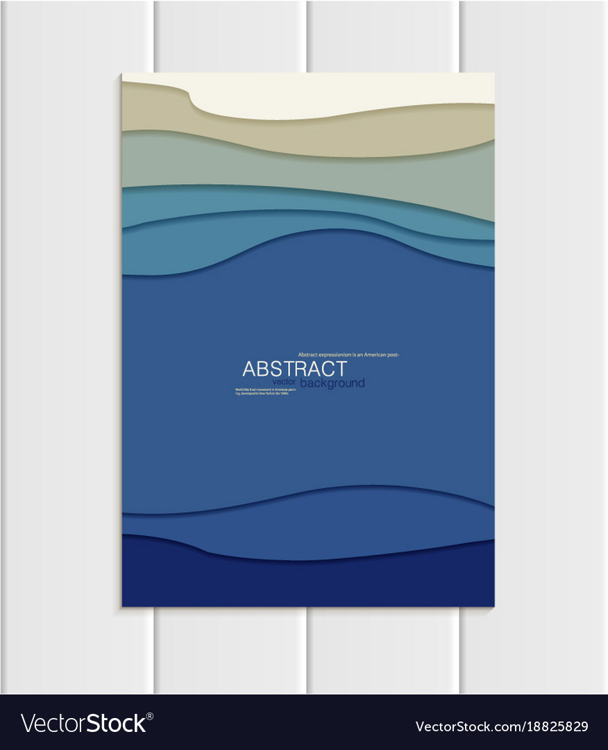 Brochure a5 or a4 format abstract uneven