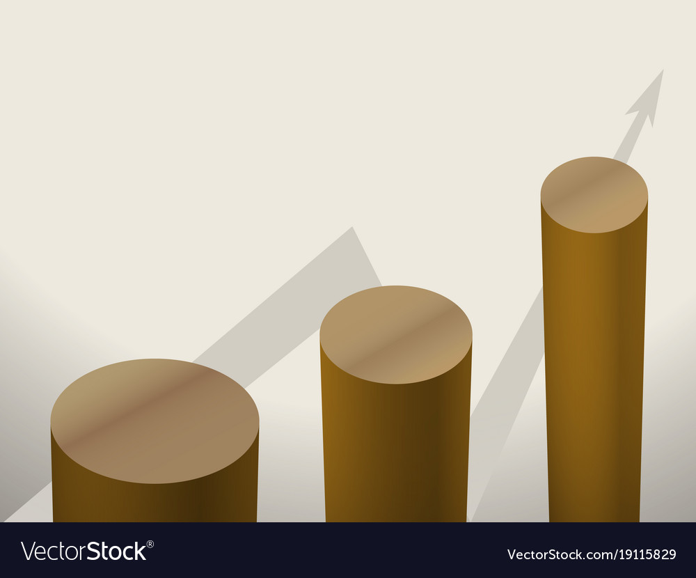 Brown columns of diagrams with arrow graphics
