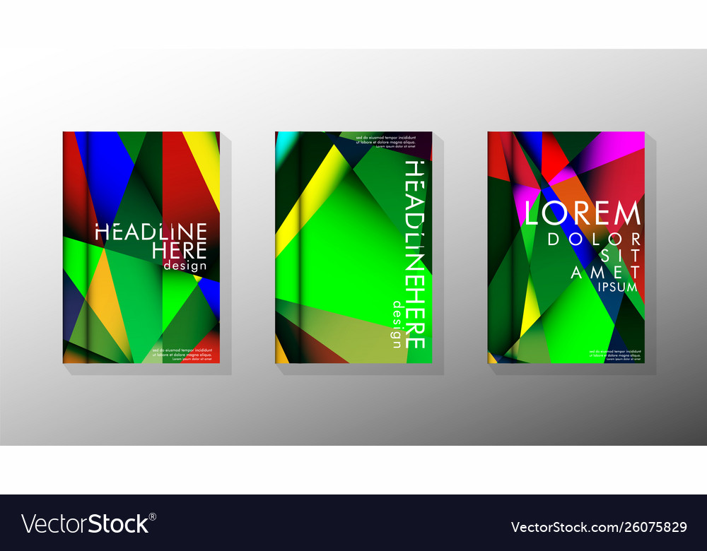 Geometric style with gradients and transparency