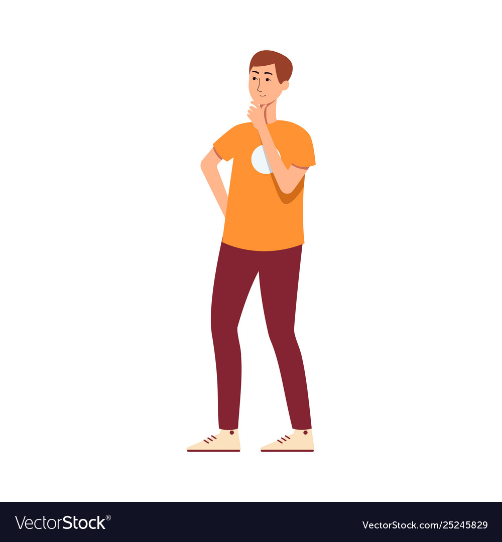 Man Contemplating Solution