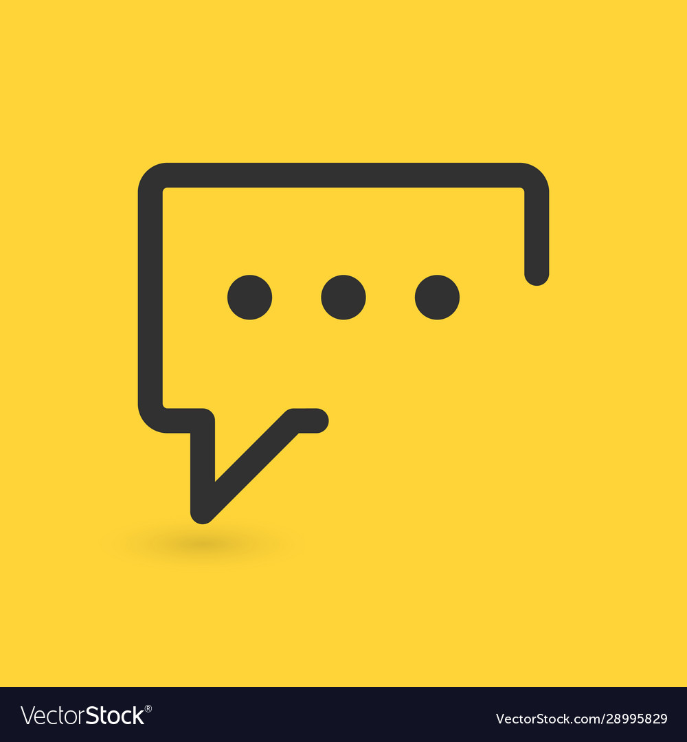 Message icon speech bubble concepts modern signs